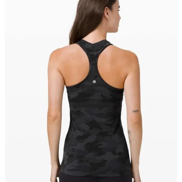 lululemon athletica Tops - LULULEMON Cool Racerback Black Camo Tank - size 6